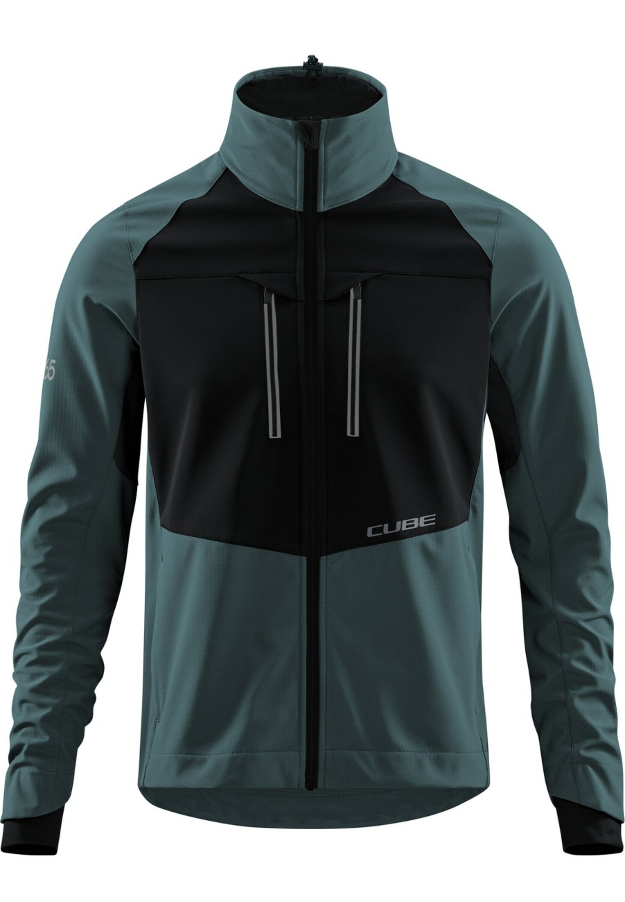 Mtb Jacken | Cube Cube Blackline 365 Softshell Jacke Herren Schwarz/Grau