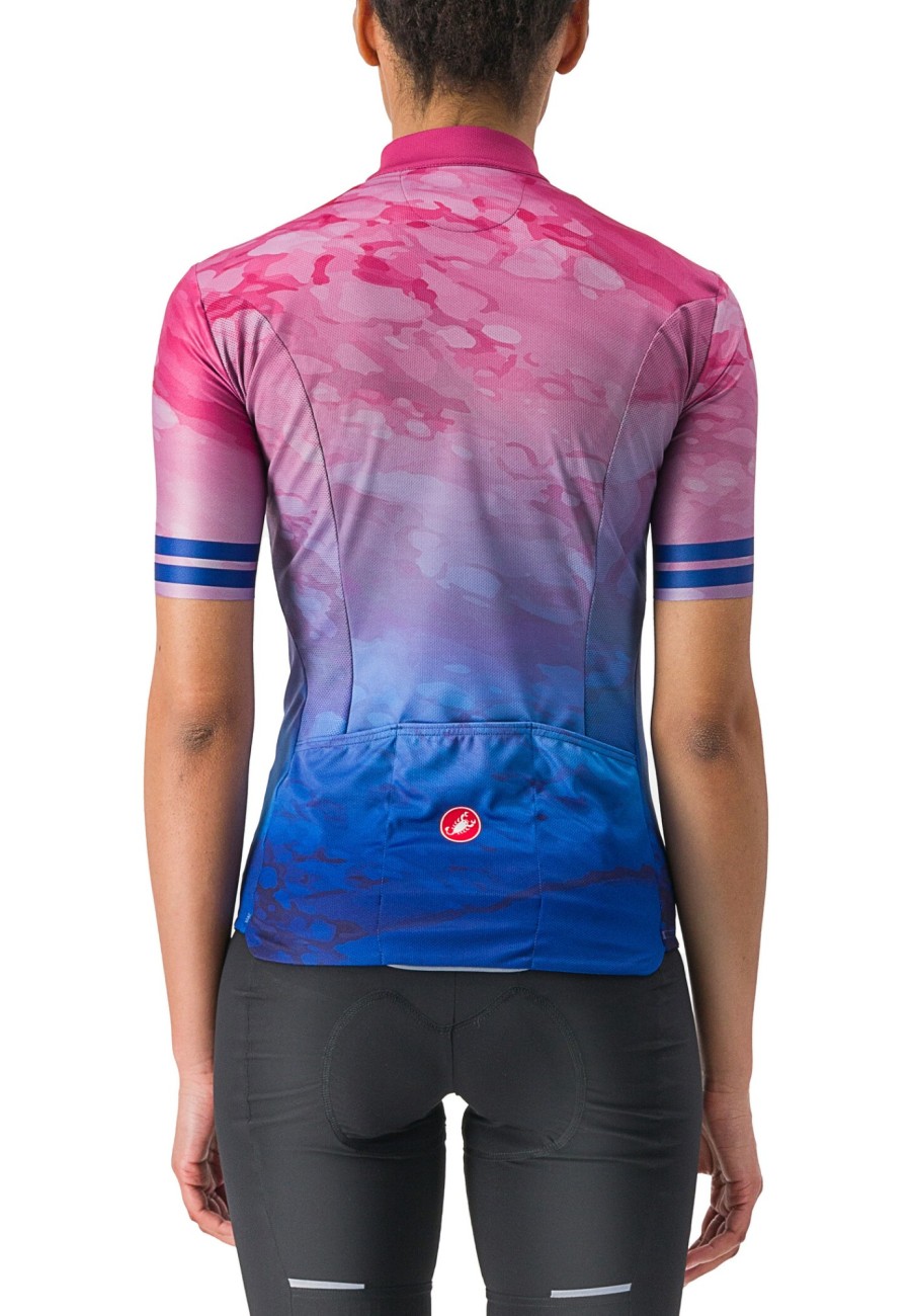 Trikots Kurzarm | Castelli Castelli Marmo Trikot Damen Bunt