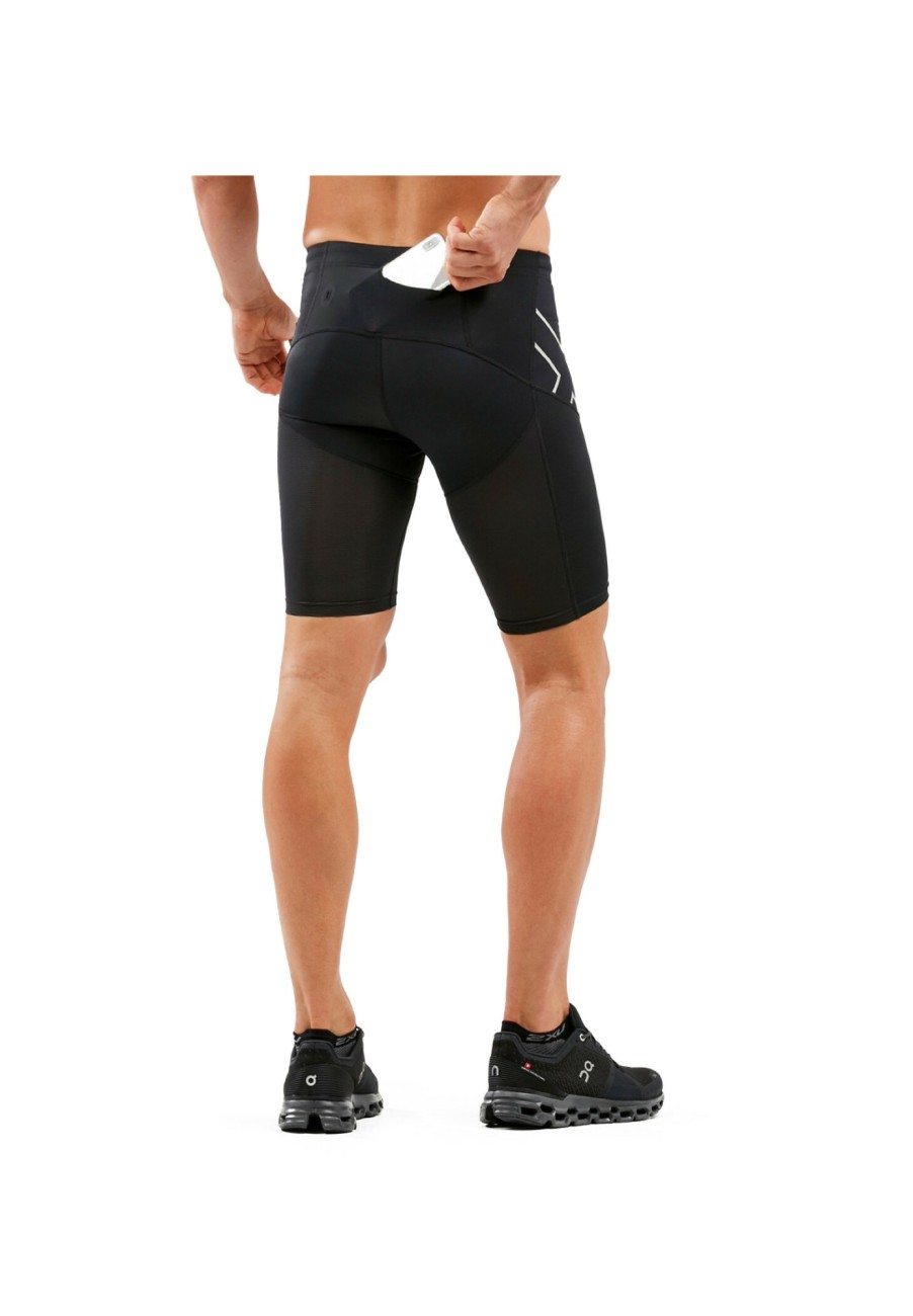 Laufbekleidung | 2XU 2Xu Run Dash Compression Shorts Herren Schwarz