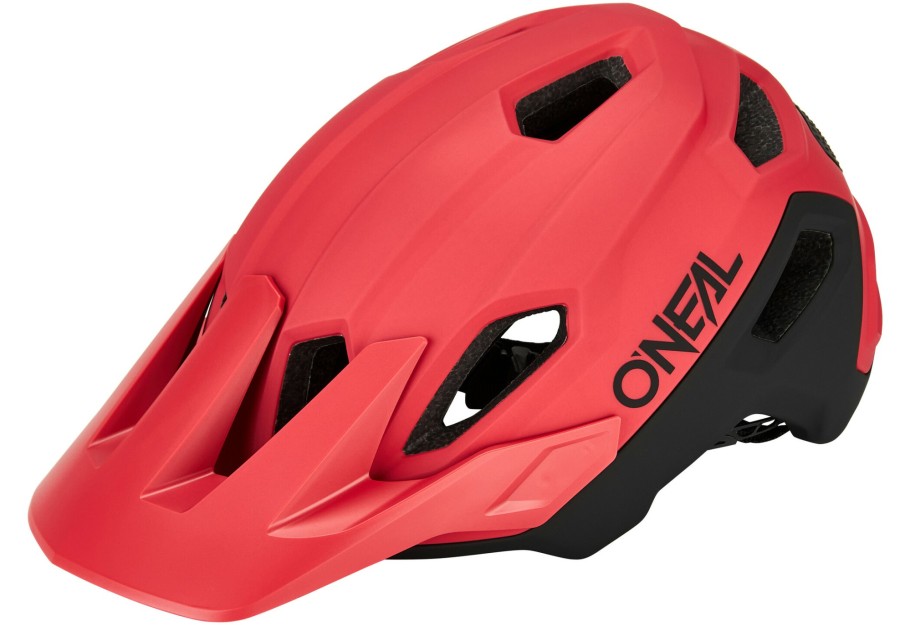 Enduro Helme | O'Neal O'Neal Trailfinder Helm Solid Rot/Schwarz