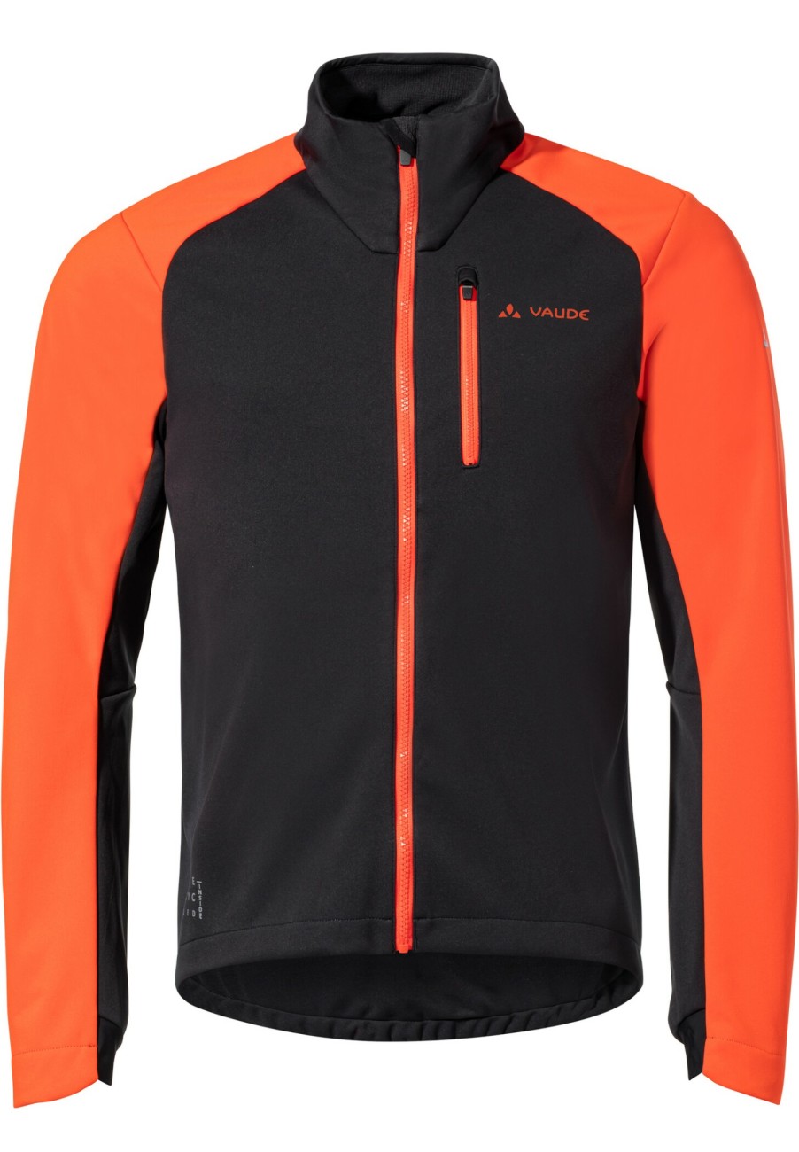 Rennradjacken | VAUDE Vaude Posta Vi Softshell Jacke Herren Schwarz/Orange