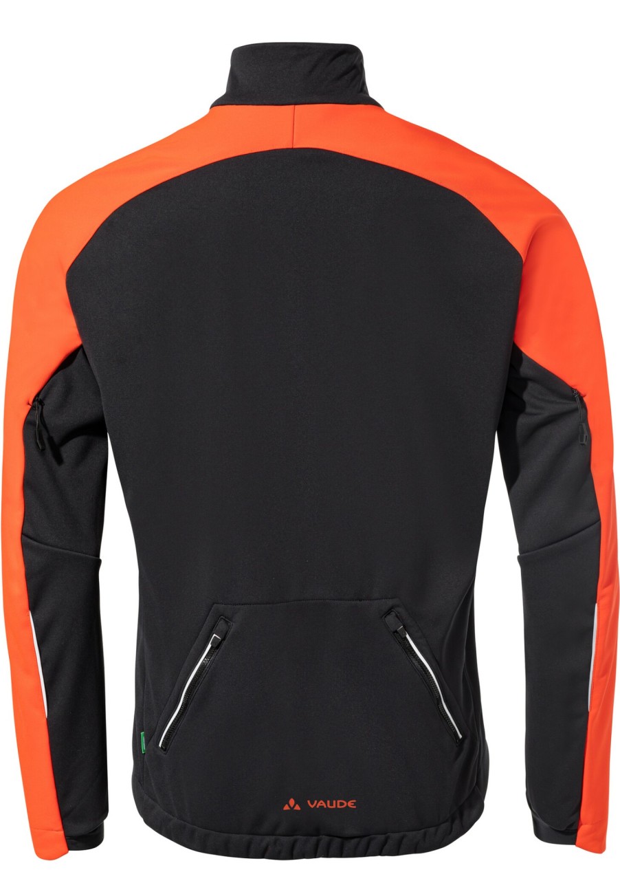 Rennradjacken | VAUDE Vaude Posta Vi Softshell Jacke Herren Schwarz/Orange