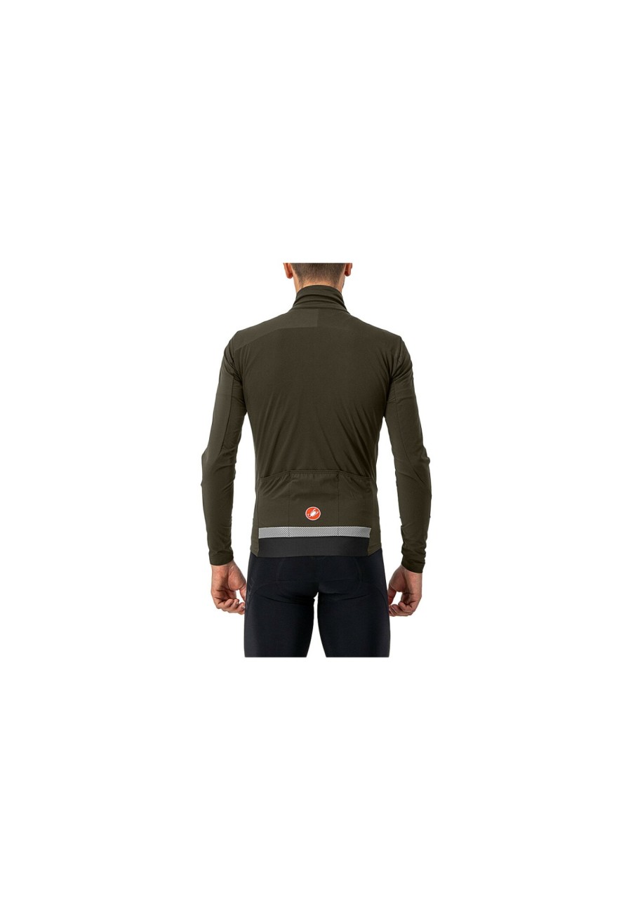 Rennradjacken | Castelli Castelli Beta Ros Jacke Herren Oliv