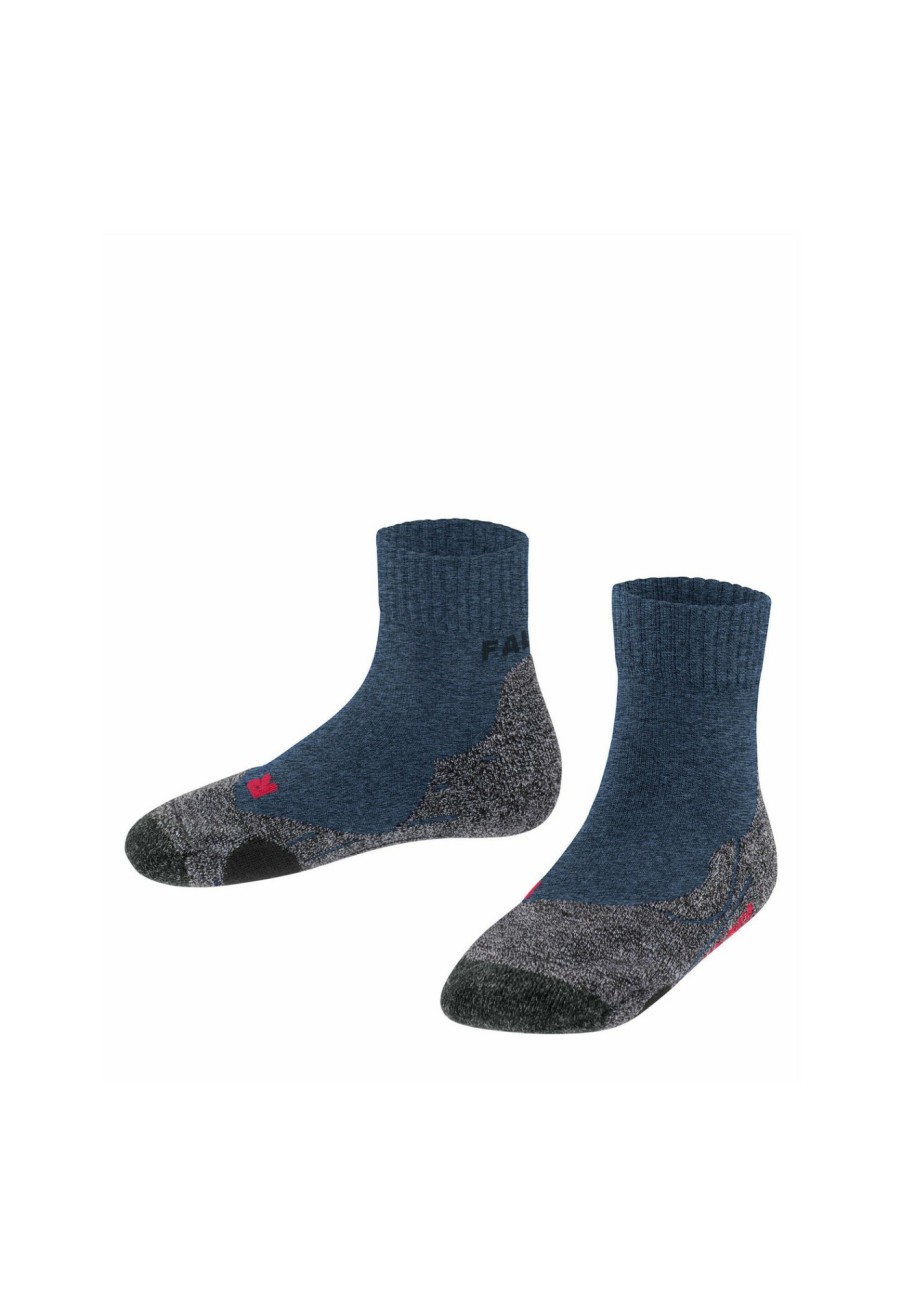 Socken | Falke Falke Tk2 Kurze Socken Kinder Blau/Grau