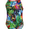 Schwimmbekleidung | speedo Speedo Lucid Jungle Allover Vback Schwimmanzug Damen Bunt