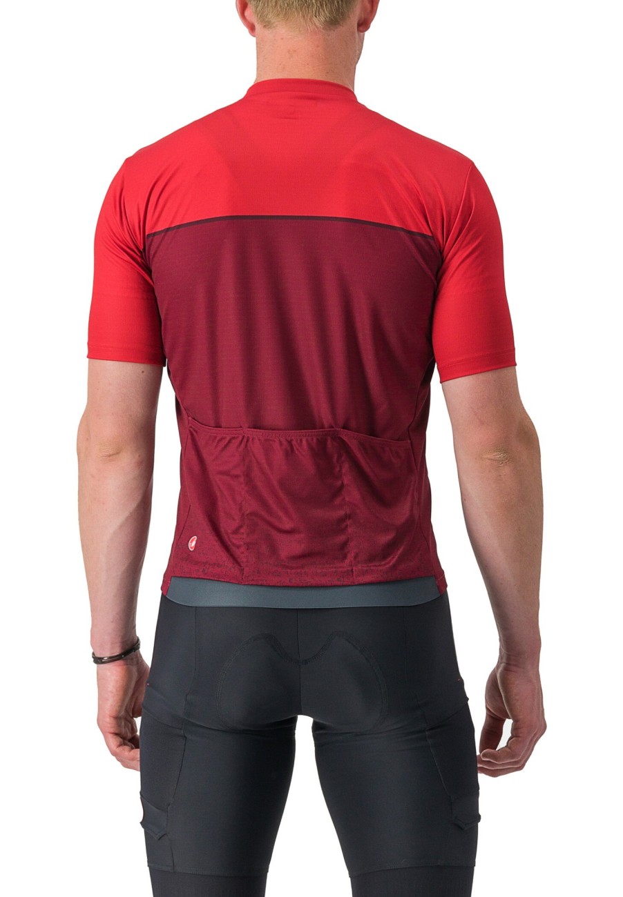 Trikots Kurzarm | Castelli Castelli Unlimited Entrata Trikot Herren Rot