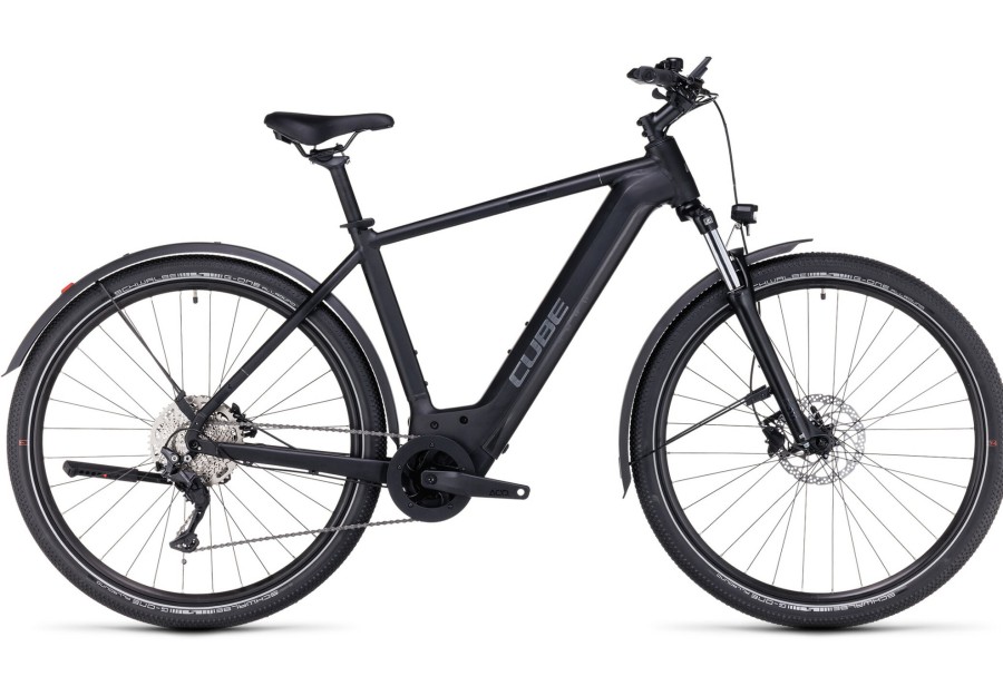 E-Bikes Trekking | Cube Cube Nuride Hybrid Pro 750 Allroad Schwarz