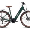 E-Bikes Trekking | Cube Cube Touring Hybrid One 625 Easy Entry Grun/Schwarz