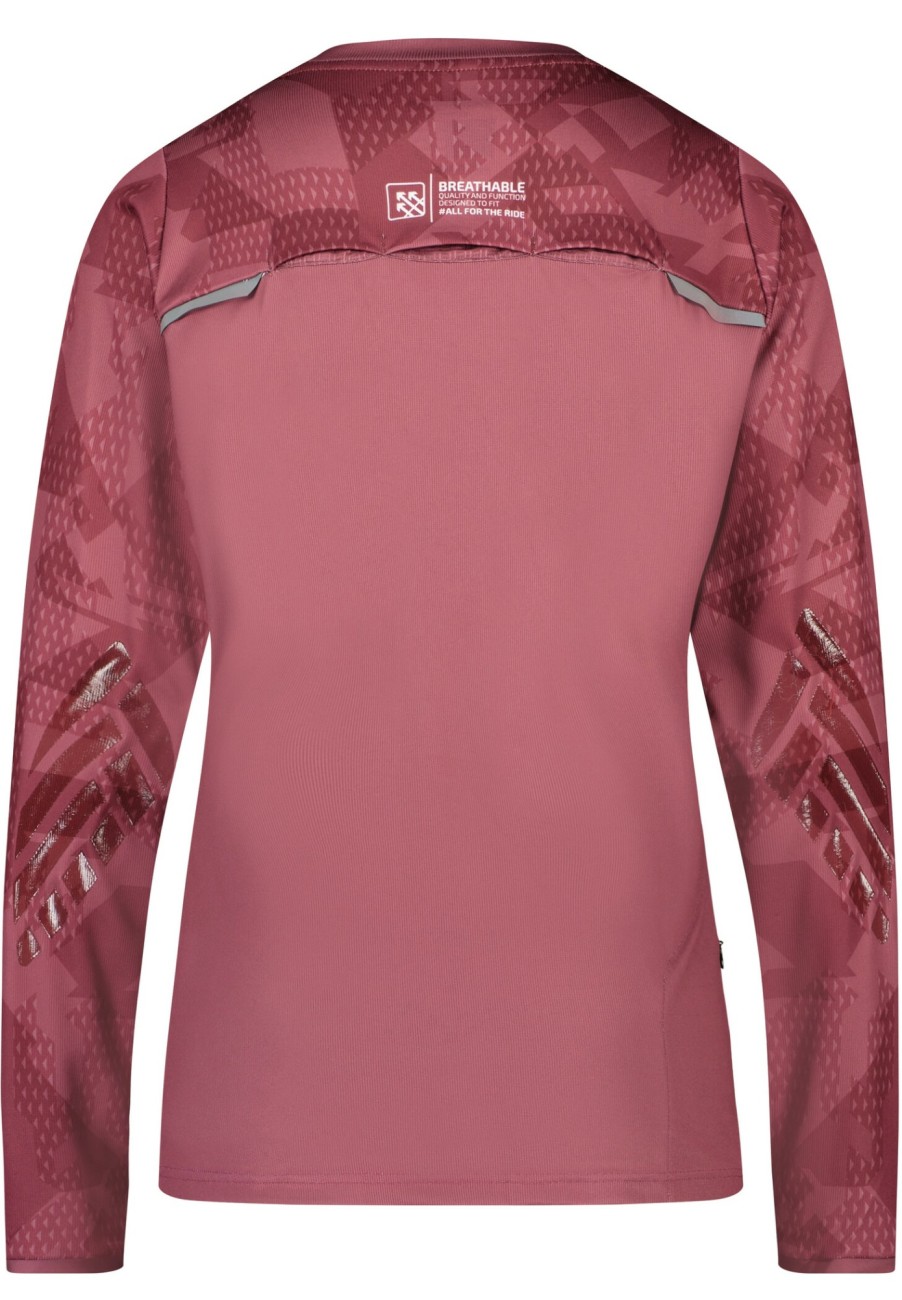 Trikots Langarm | Shimano Shimano Maya Langarm Trikot Damen Rot