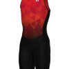 Triathlonanzuge | Alé Cycling Ale Cycling Triathlon Kite Skinsuit Armellos Herren Rot