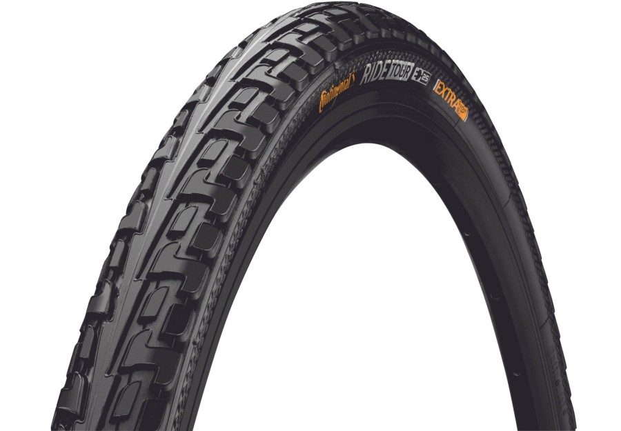 E-Bike Teile | Continental Continental Ride Tour Drahtreifen 27X1 1/4" Schwarz