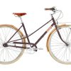 City Damenrader | Creme Creme Caferacer Doppio Trapez 7-Fach Braun