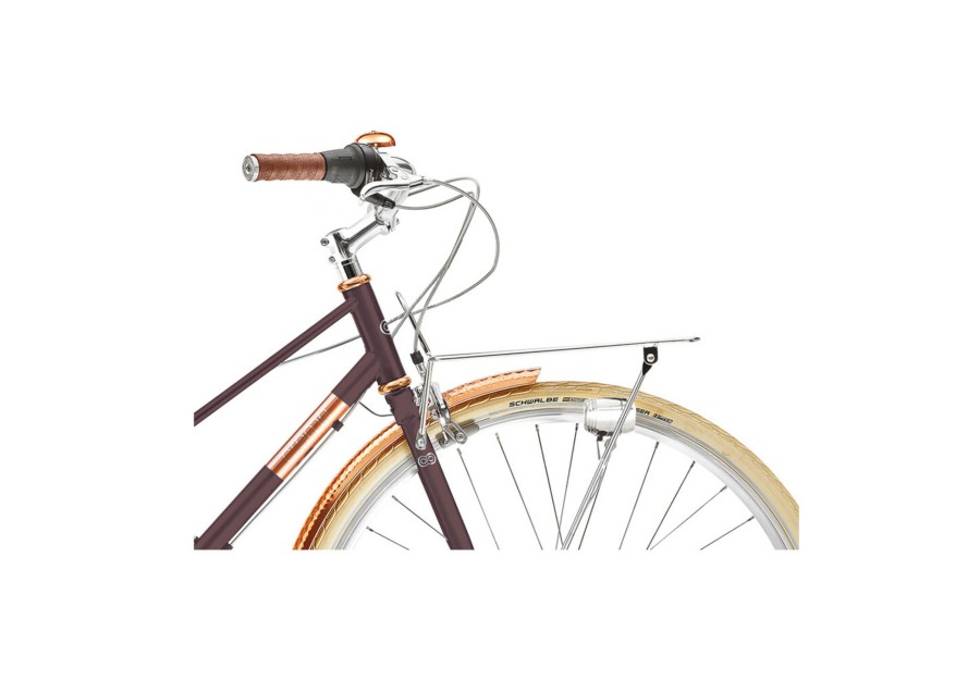 City Damenrader | Creme Creme Caferacer Doppio Trapez 7-Fach Braun