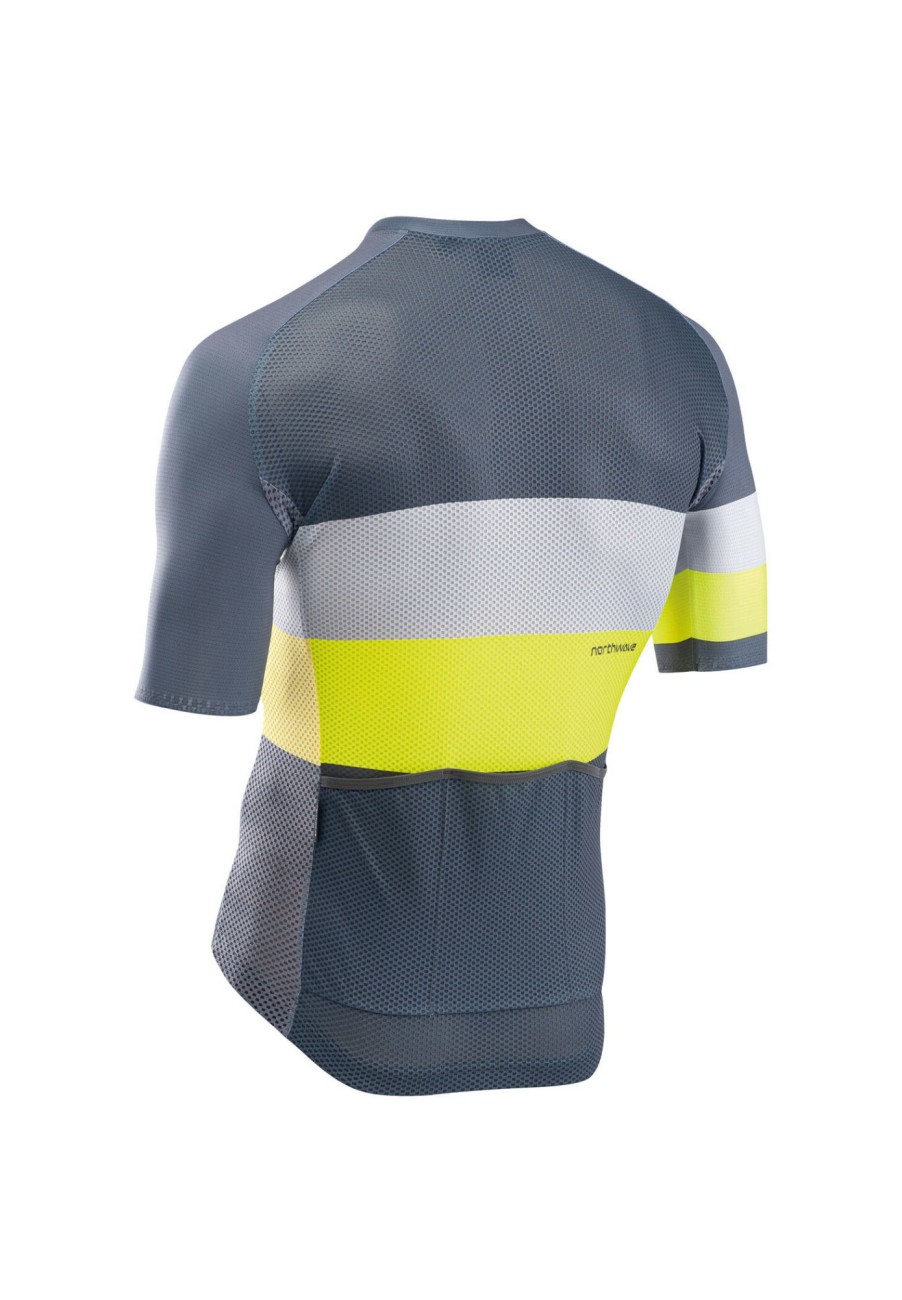 Trikots Kurzarm | Northwave Northwave Blade Air Kurzarm Trikot Herren Grau/Gelb