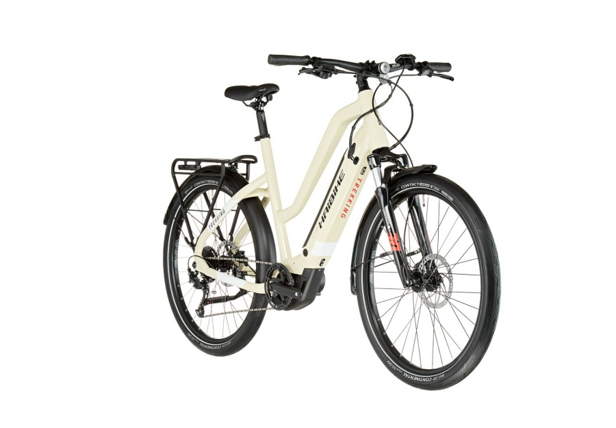 E-Bikes Trekking | HAIBIKE Haibike Trekking 4 Trapez Beige