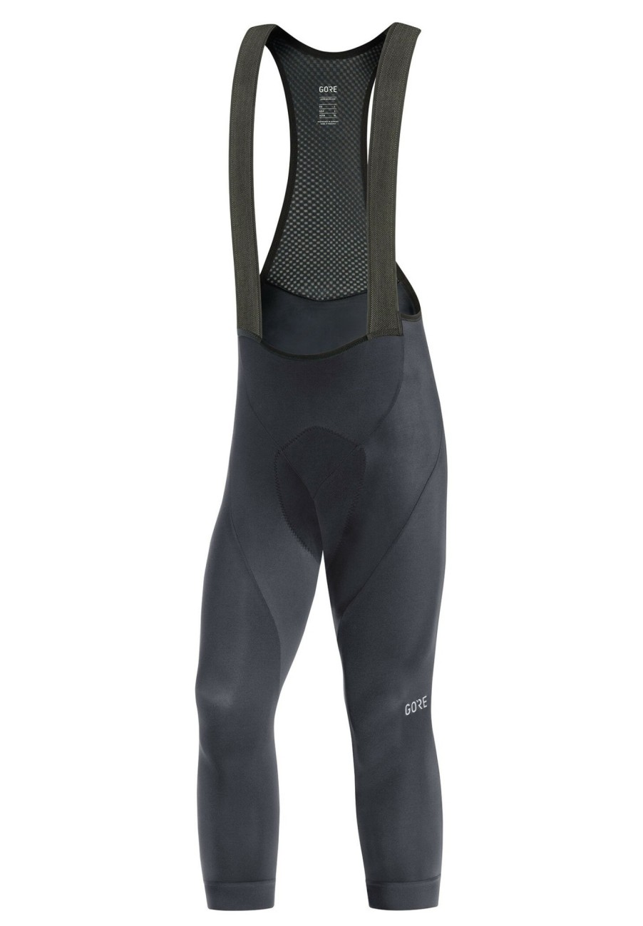 Rennradhosen | GOREWEAR Gorewear C3 3/4 Bib Tights+ Herren Schwarz