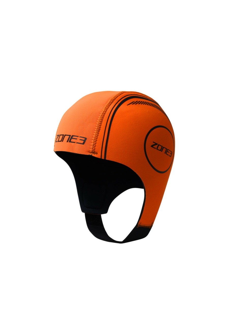 Schwimmkappen | Zone3 Zone3 Neoprene Badekappe Orange