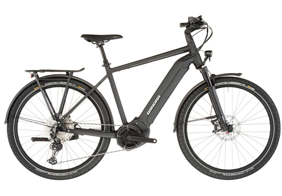 E-Bikes Trekking | Winora Winora Yucatan 12 Pro 27.5" Diamant Herren Schwarz