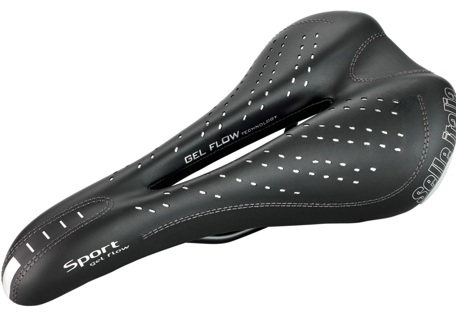 Sattel | Selle Italia Selle Italia Sport Gel Flow Sattel Schwarz