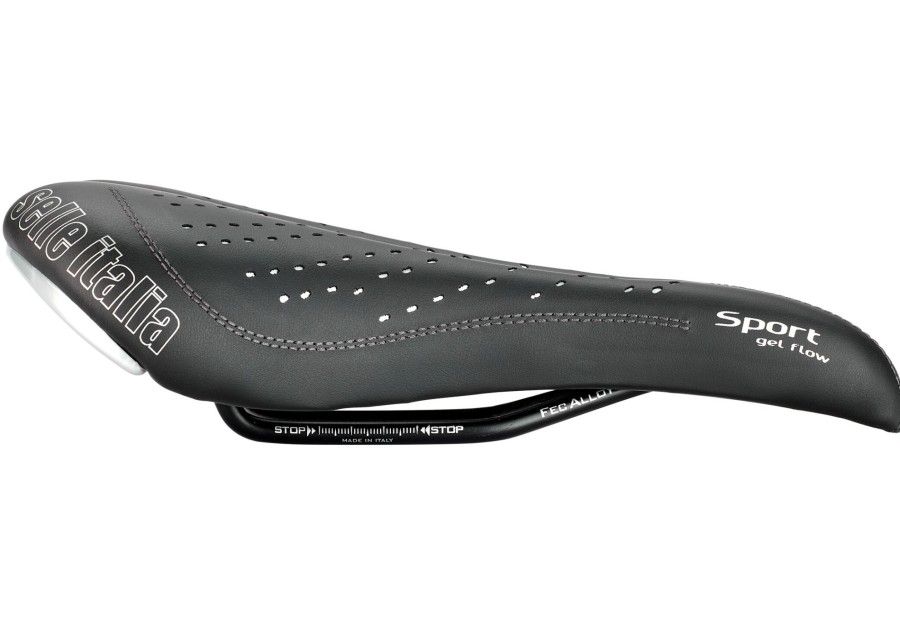 Sattel | Selle Italia Selle Italia Sport Gel Flow Sattel Schwarz