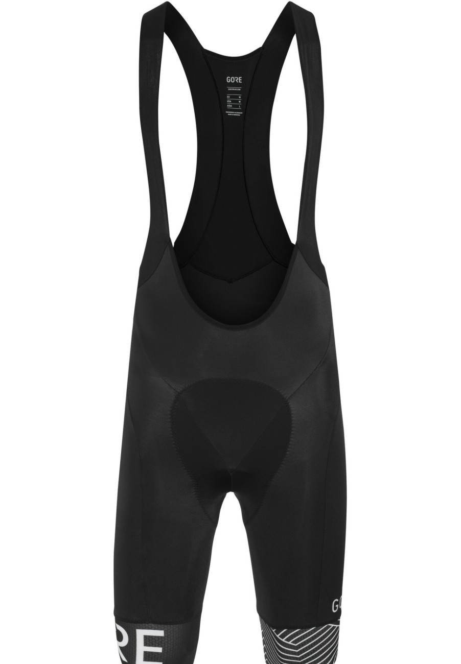 Rennradhosen | GOREWEAR Gorewear C5 Optiline Bib Shorts+ Herren Schwarz