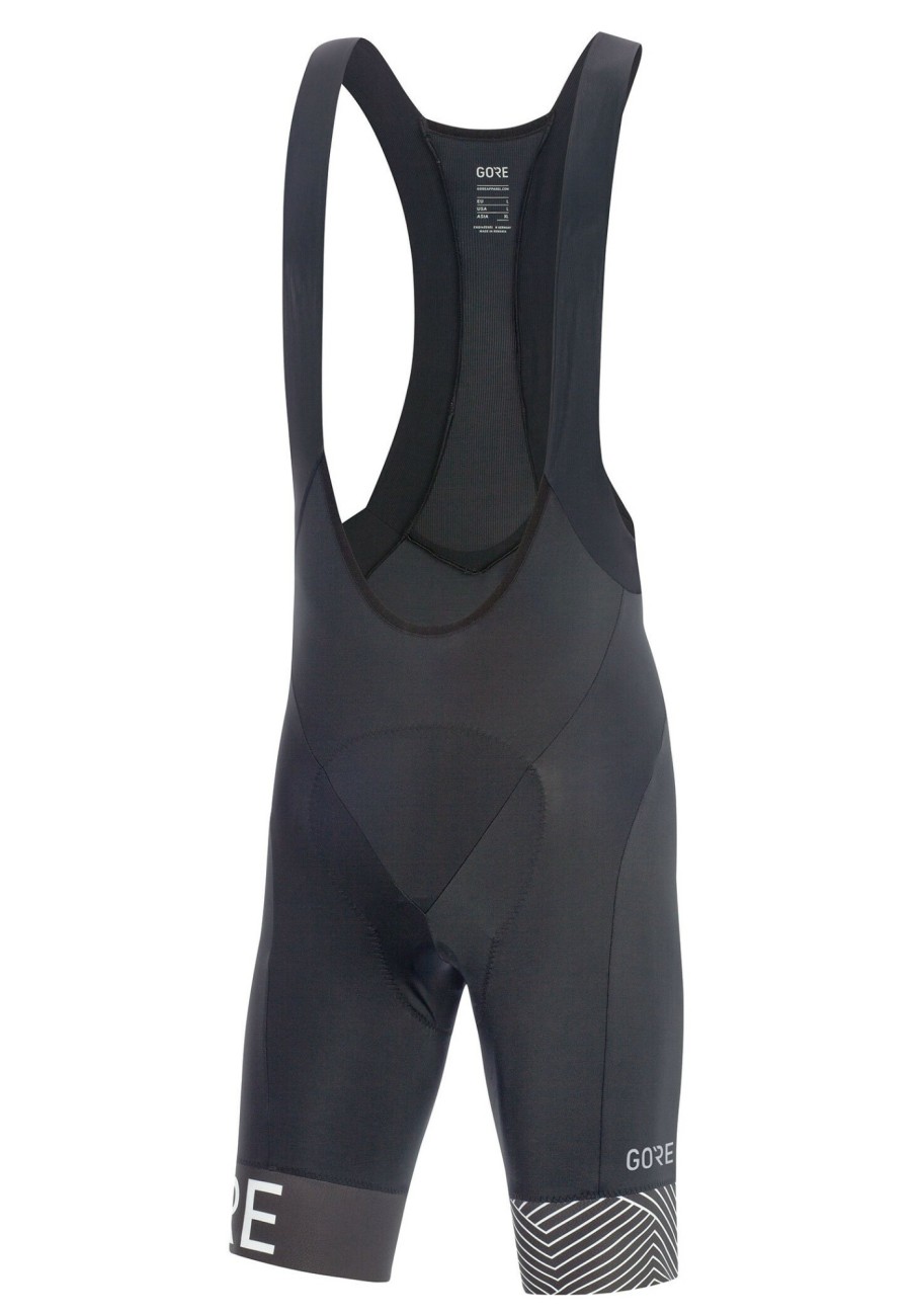 Rennradhosen | GOREWEAR Gorewear C5 Optiline Bib Shorts+ Herren Schwarz