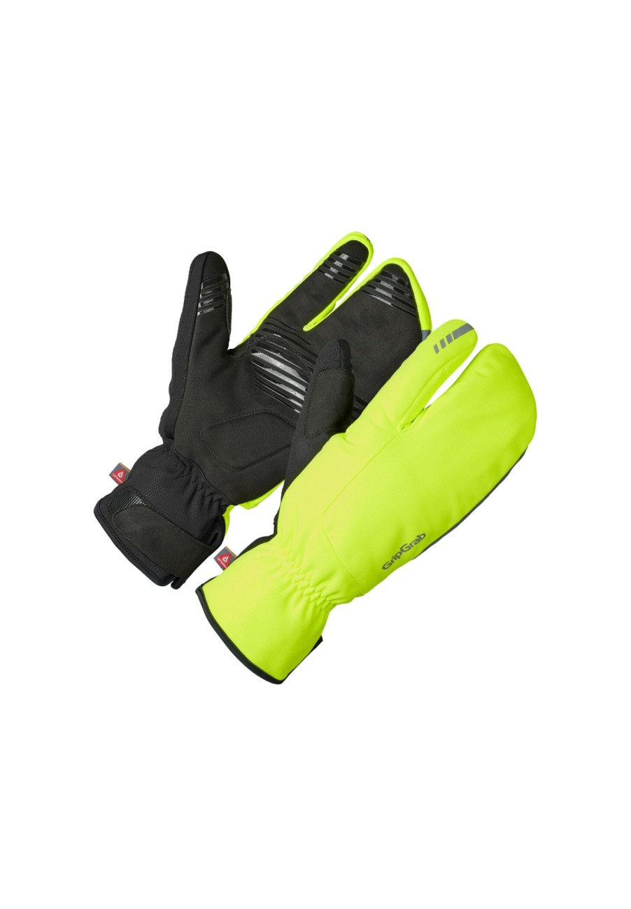 Handschuhe | GripGrab Gripgrab Nordic 2 Winddichte Deep Winter Lobster Handschuhe Gelb