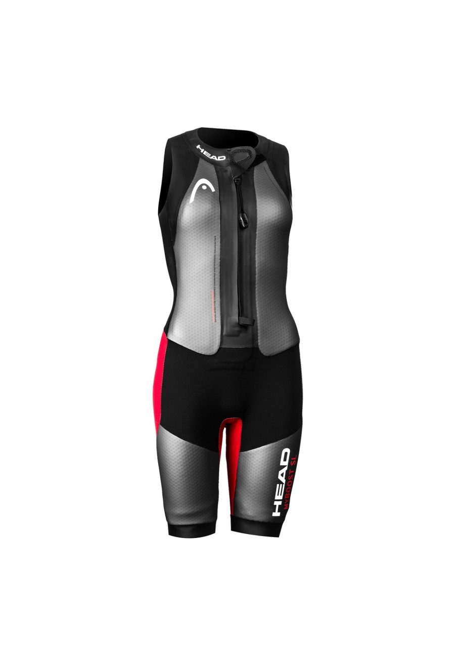 Schwimmbekleidung | Head Head Swimrun Myboost Armelloser Wetsuit Damen Grau/Schwarz