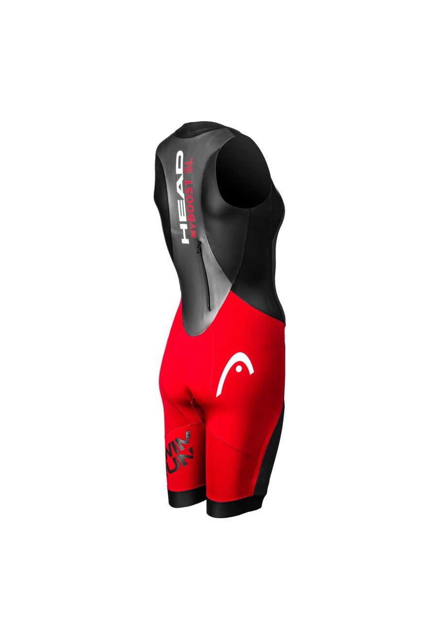 Schwimmbekleidung | Head Head Swimrun Myboost Armelloser Wetsuit Damen Grau/Schwarz