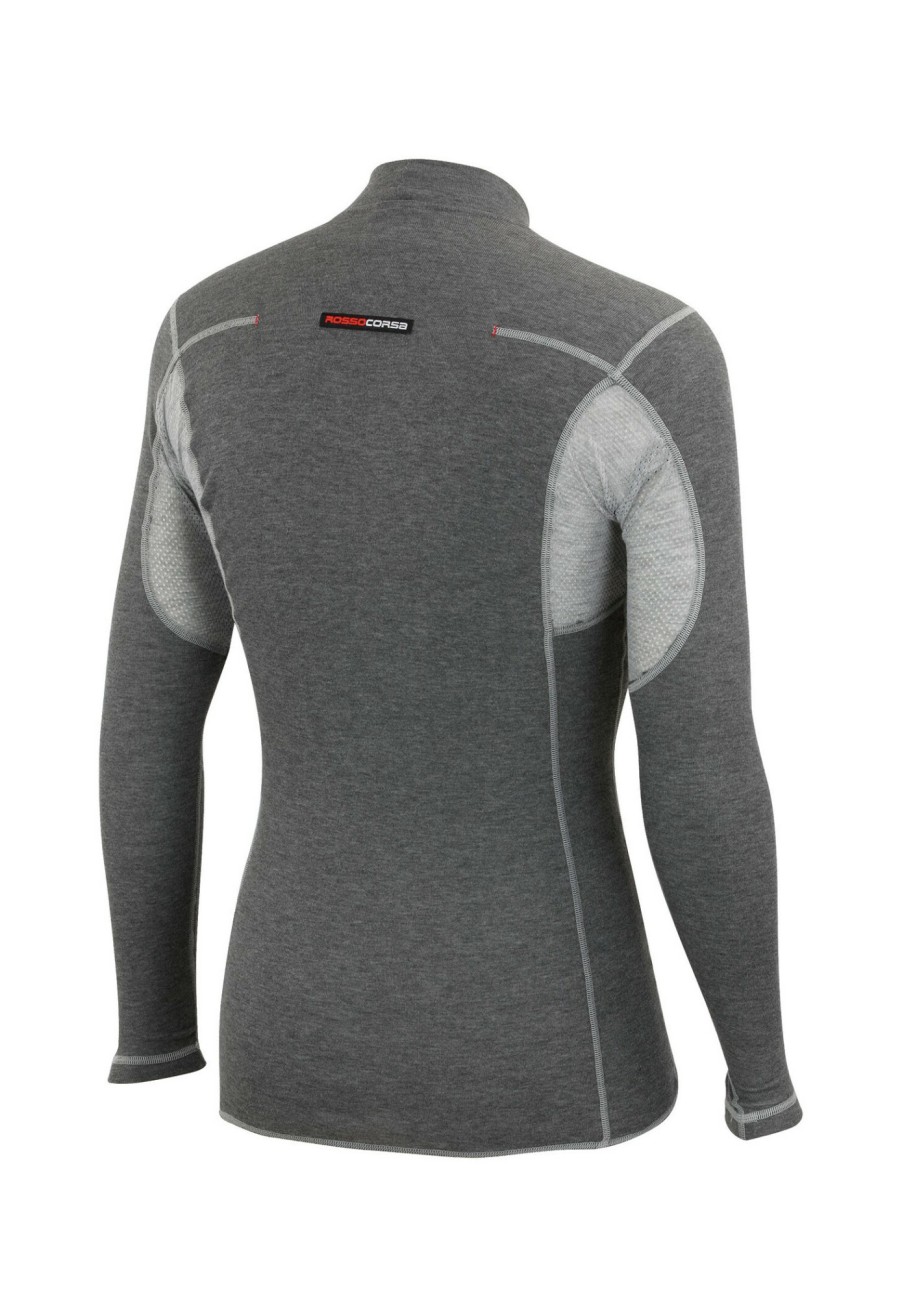 Langarm Shirts | Castelli Castelli Flanders Warm Langarm Baselayer Herren Grau