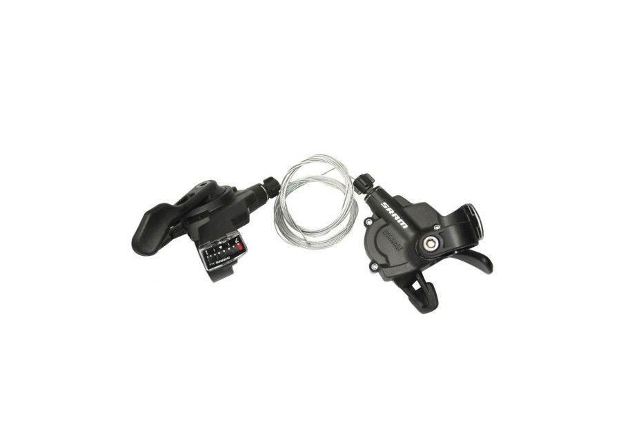 Schaltung | SRAM Sram X3 Trigger-Set 7 Fach Hinten 3 Fach Vorne Schwarz