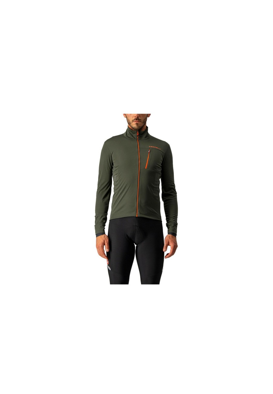 Rennradjacken | Castelli Castelli Go Jacke Herren Oliv