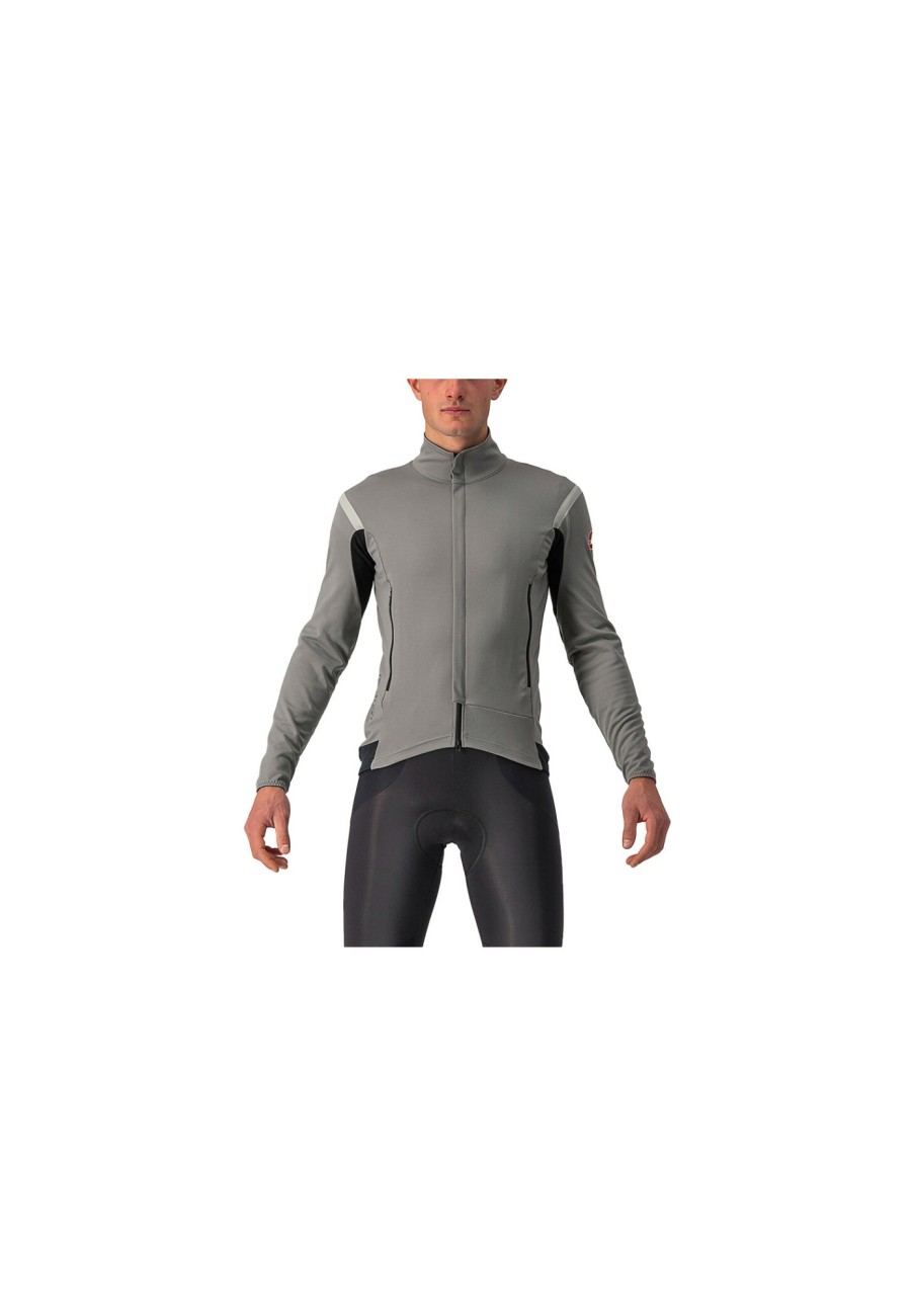 Rennradjacken | Castelli Castelli Perfetto Ros 2 Jacke Herren Grau