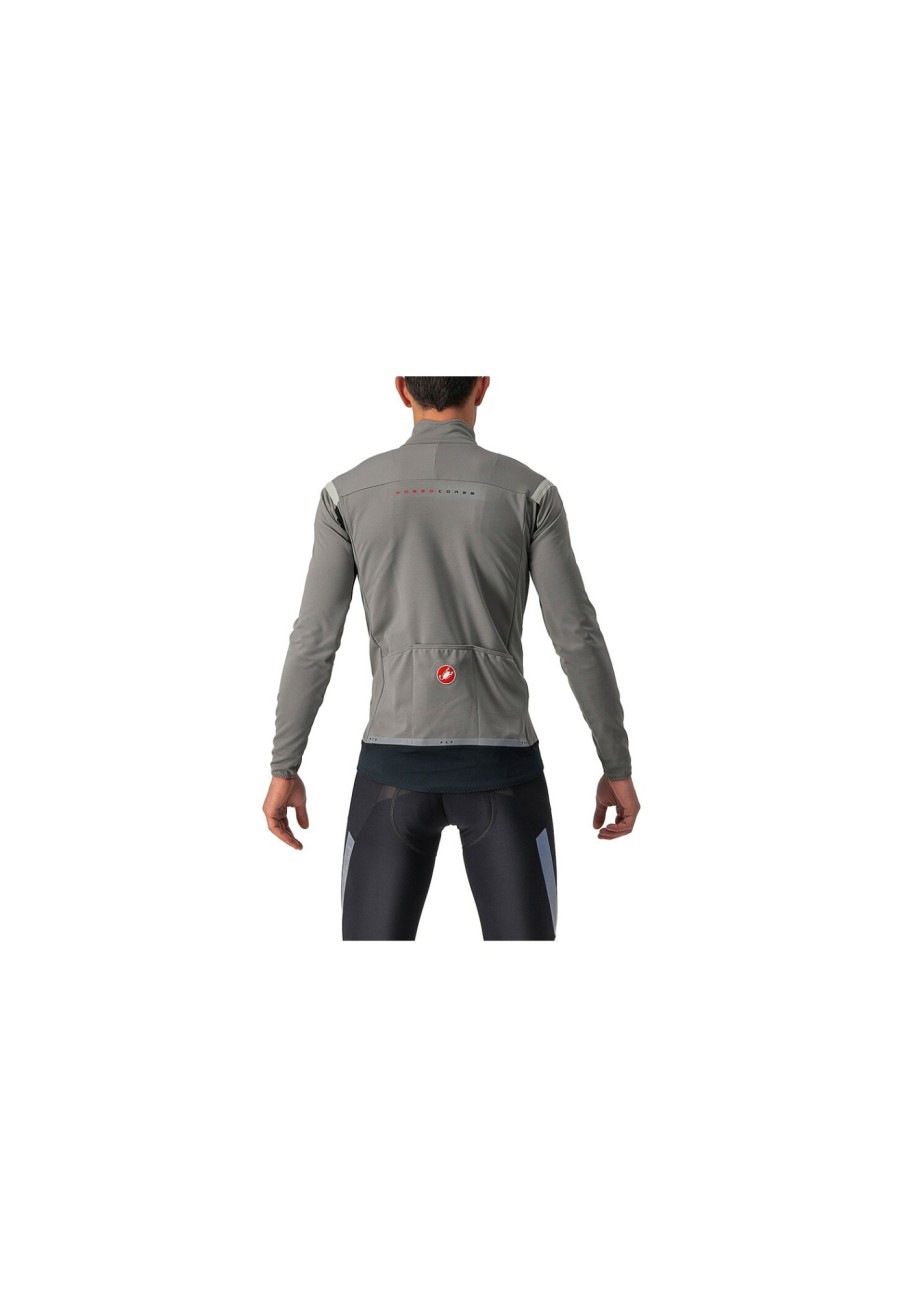 Rennradjacken | Castelli Castelli Perfetto Ros 2 Jacke Herren Grau