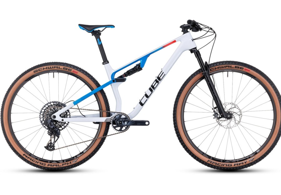 Mtb Fullys | Cube Cube Ams Zero99 C:68X Slx 29 Weis