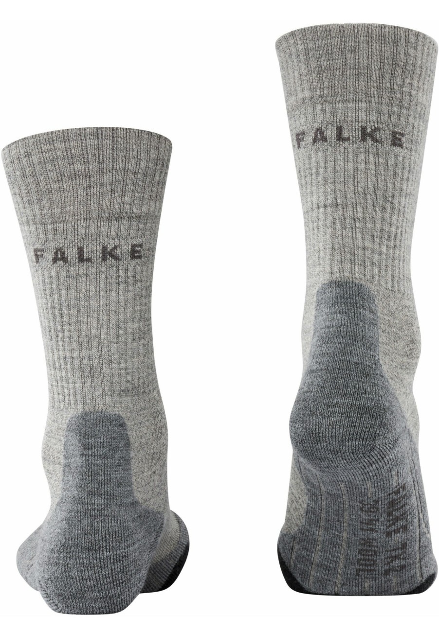 Socken | Falke Falke Tk2 Crest Trekking Socken Damen Grau/Beige