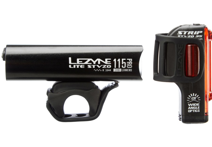 Beleuchtung | Lezyne Lezyne Lite Pro 115/Strip Drive Led Beleuchtungsset Schwarz