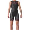 Triathlonanzuge | Castelli Castelli Free Sanremo Armelloser Anzug Damen Schwarz