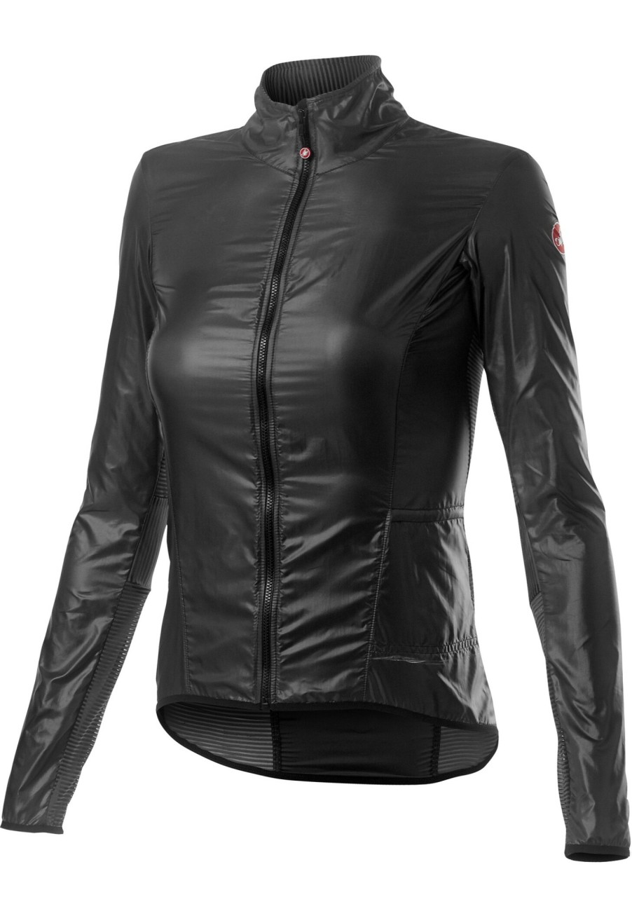 Rennradjacken | Castelli Castelli Aria Shell Jacke Damen Schwarz