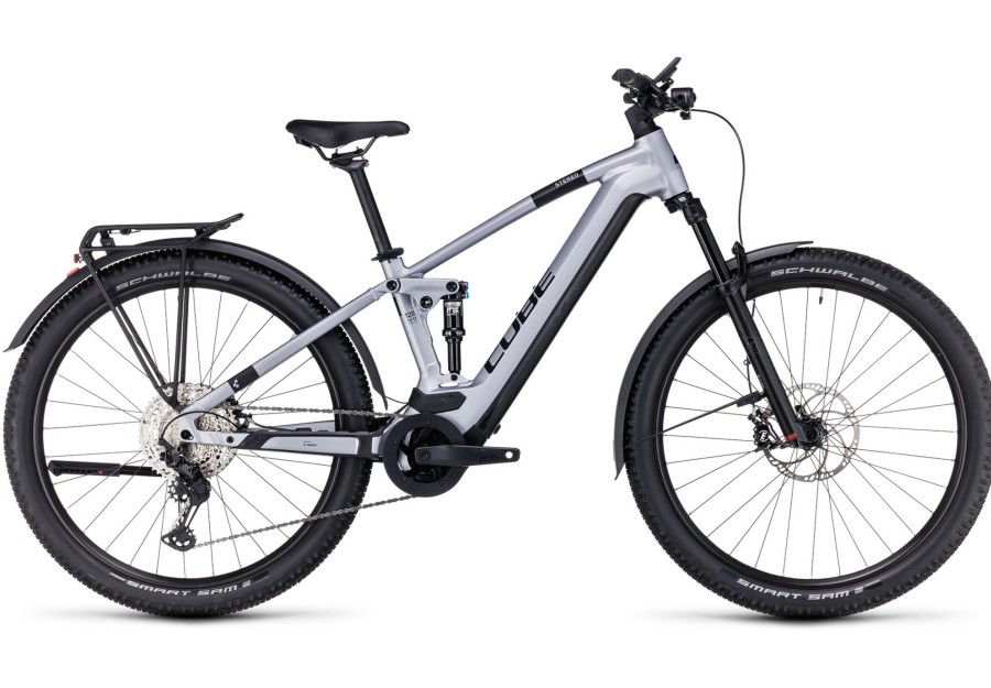 E-Bikes Trekking | Cube Cube Stereo Hybrid 120 Race Allroad 750 Silber