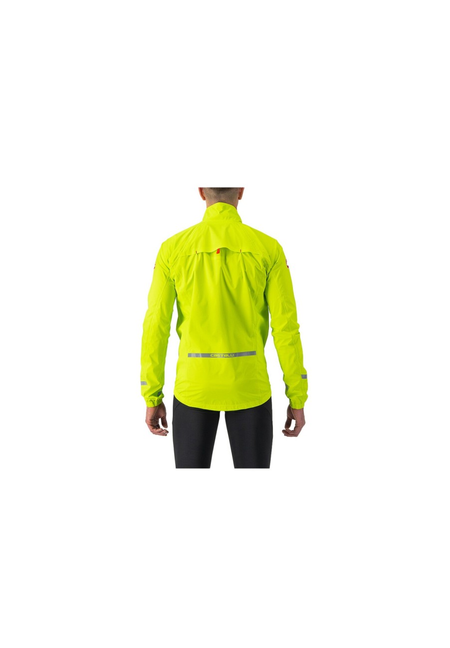 Rennradjacken | Castelli Castelli Emergency 2 Regenjacke Herren Gelb