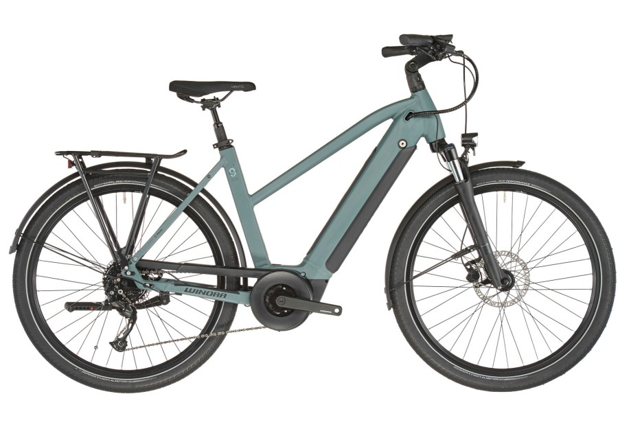 E-Bikes City | Winora Winora Sinus 9 27.5" Trapez Damen Grau