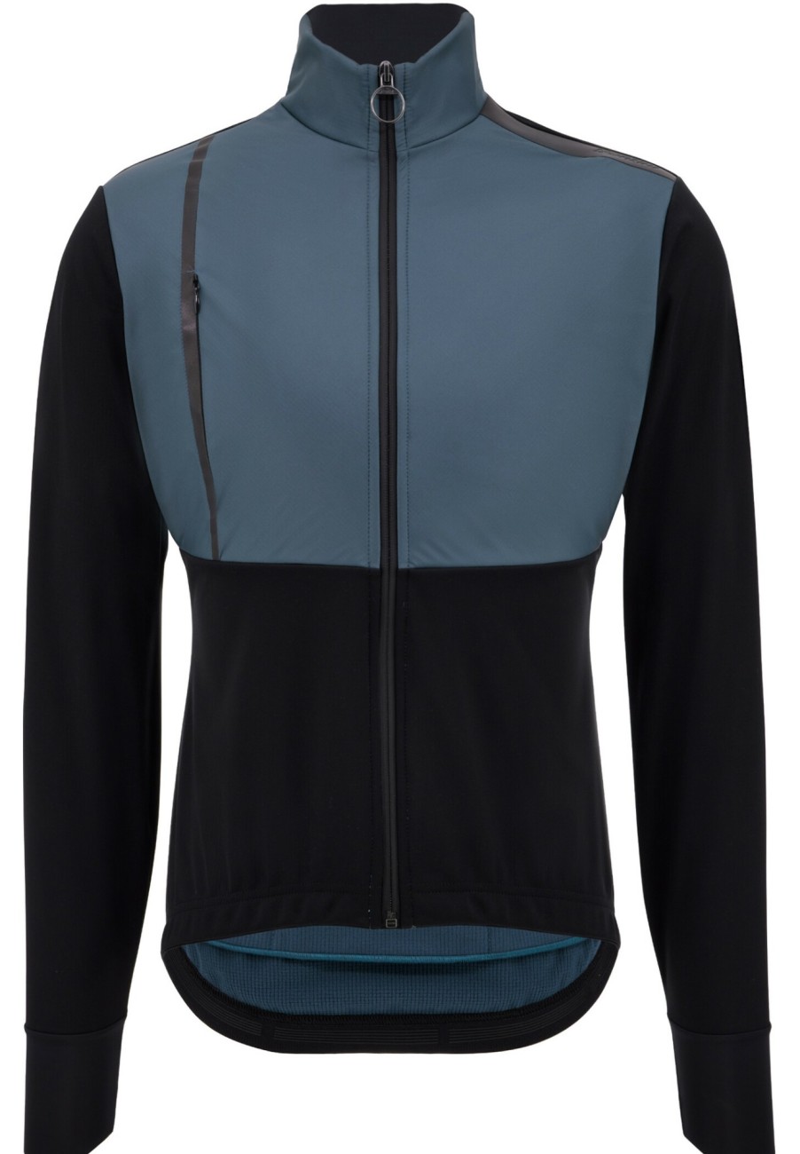 Thermo & Winterjacken | Santini Santini Vega Absolute Jacke Herren Schwarz/Blau