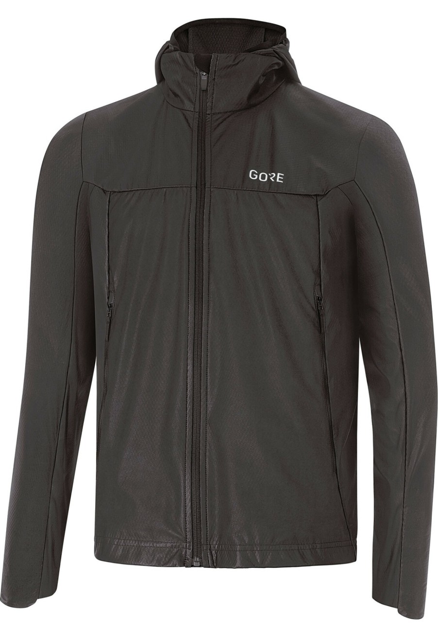 Laufbekleidung | GOREWEAR Gorewear R5 Gore-Tex Infinium Soft Lined Kapuzenjacke Herren Schwarz