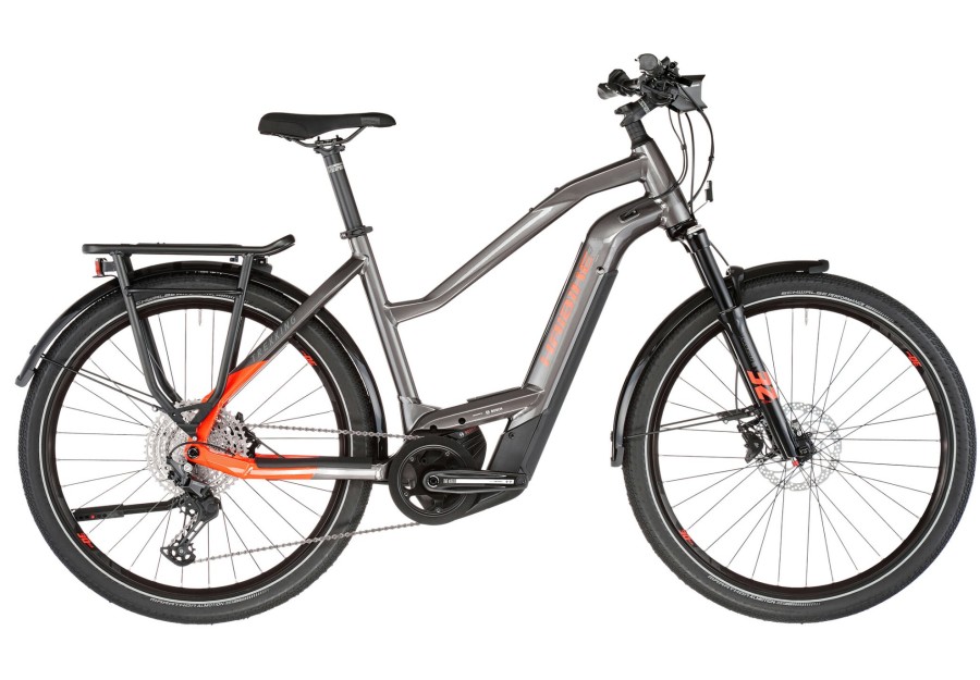 E-Bikes Trekking | HAIBIKE Haibike Trekking 9 Trapez Grau