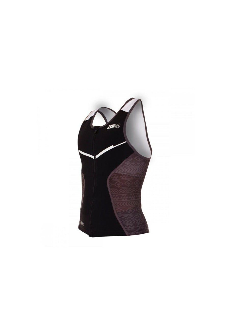 Triathlonanzuge | Z3R0D Z3R0D Racer Black Series Armelloses Singlet Damen Schwarz