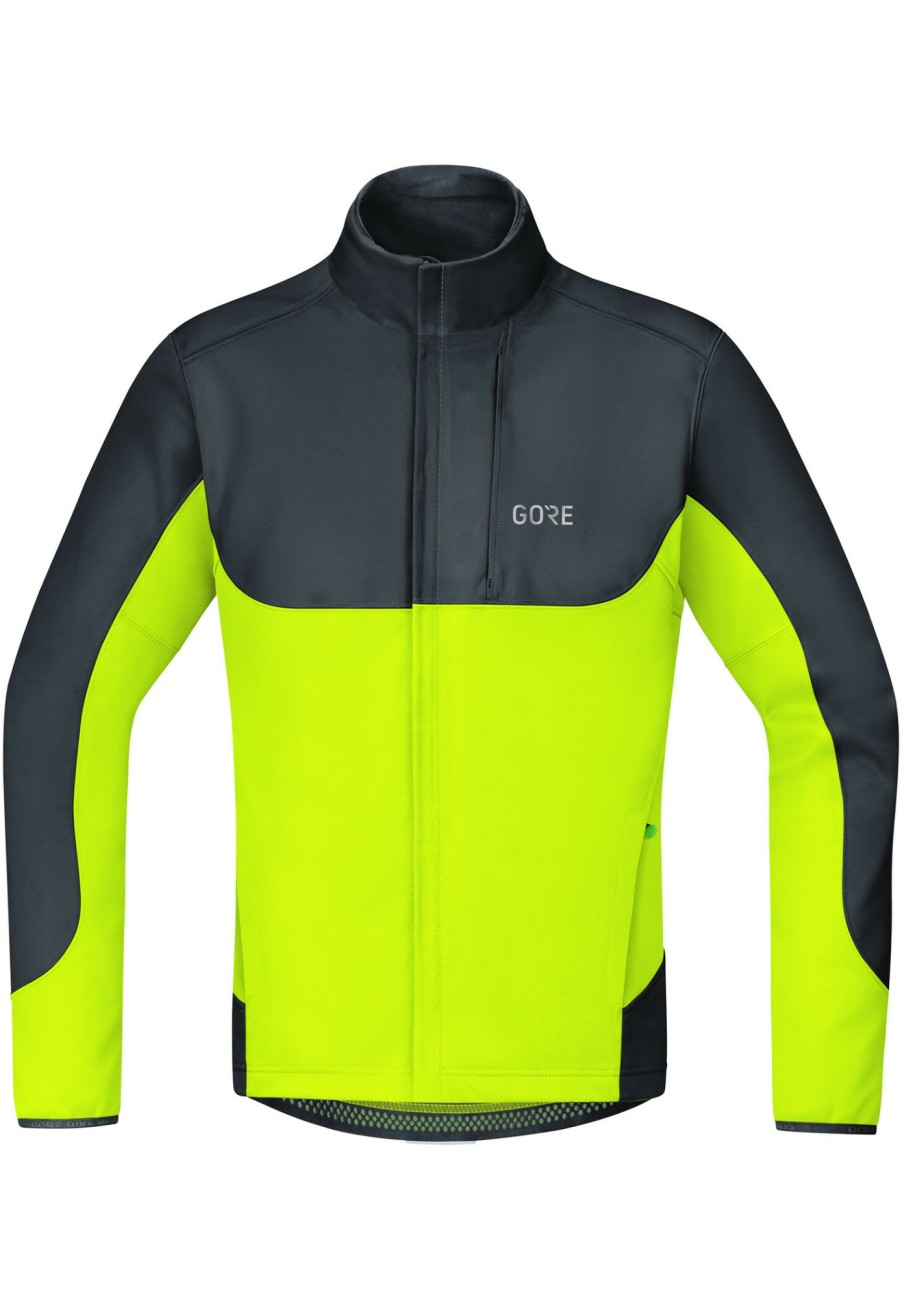 Windjacken | GOREWEAR Gorewear C5 Gore Windstopper Thermo Trail Jacke Herren Gelb/Schwarz