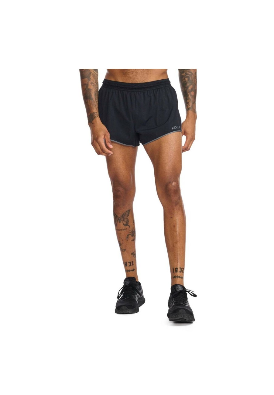 Laufbekleidung | 2XU 2Xu Light Speed 3" Shorts Herren Schwarz