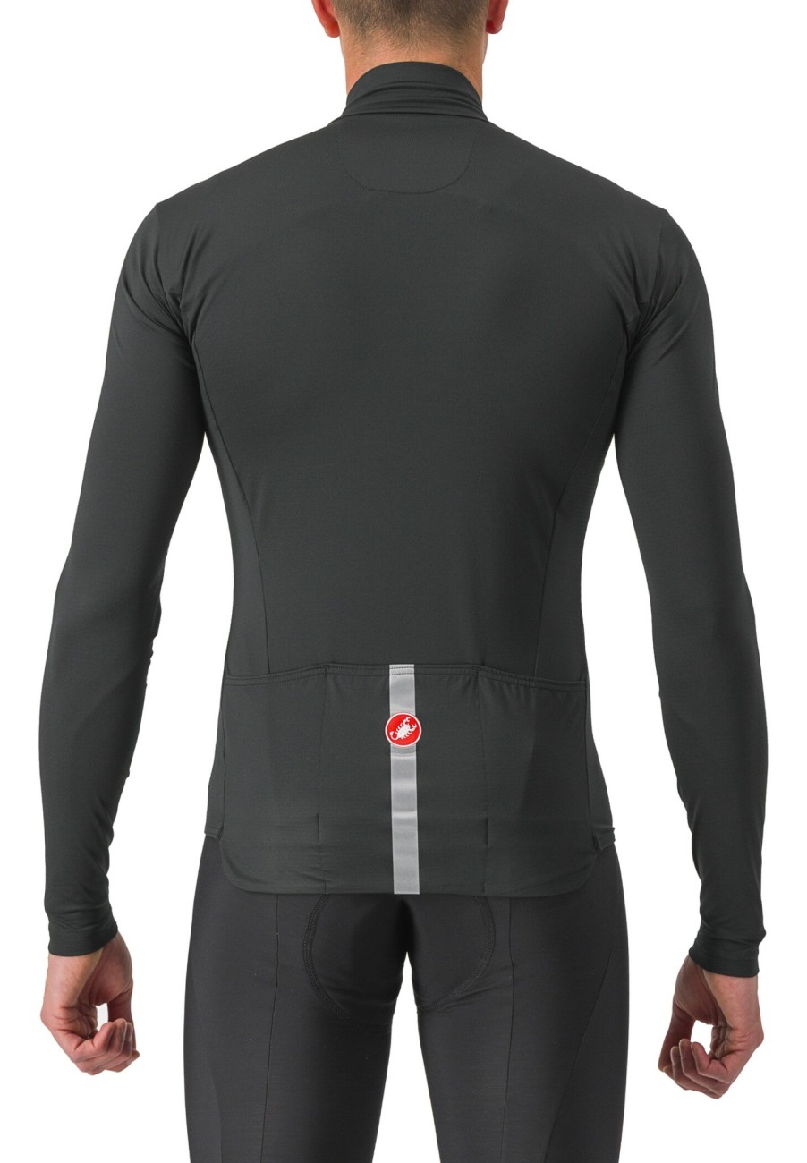 Trikots Langarm | Castelli Castelli Pro Thermal Mid Langarm Trikot Herren Schwarz