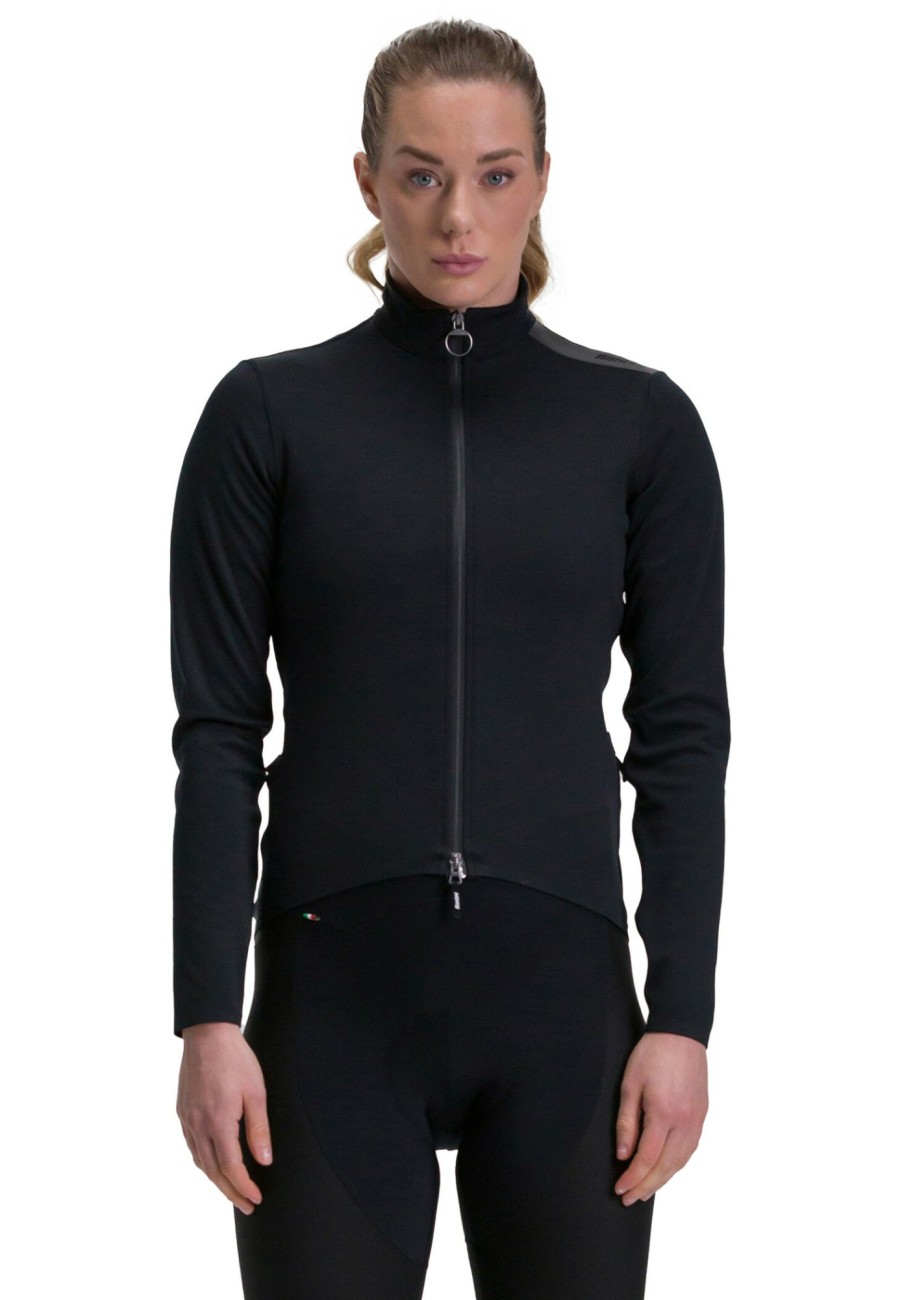 Rennradjacken | Santini Santini Adapt Multi Jacke Damen Schwarz